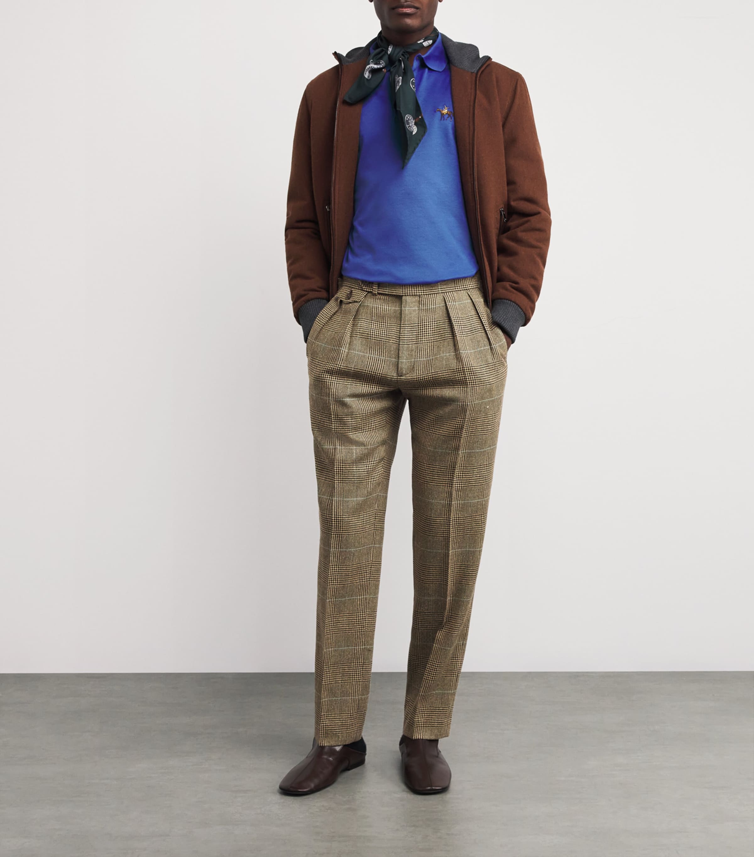 Ralph Lauren Purple Label Cotton Standing Horse Polo Shirt