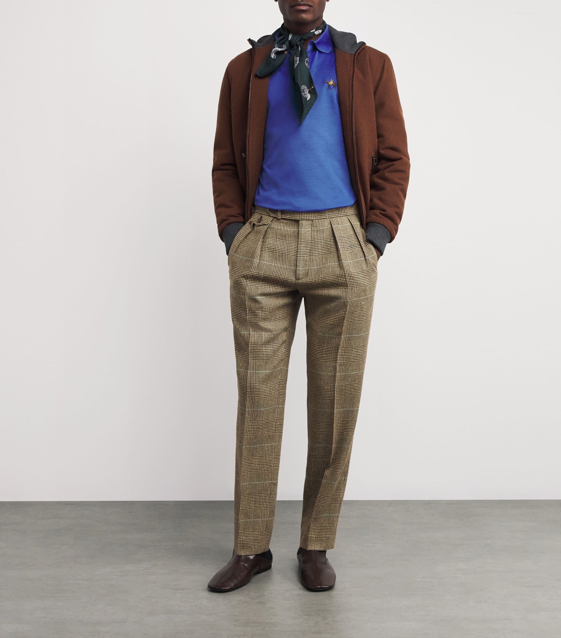 Ralph Lauren Purple Label Cotton Standing Horse Polo Shirt