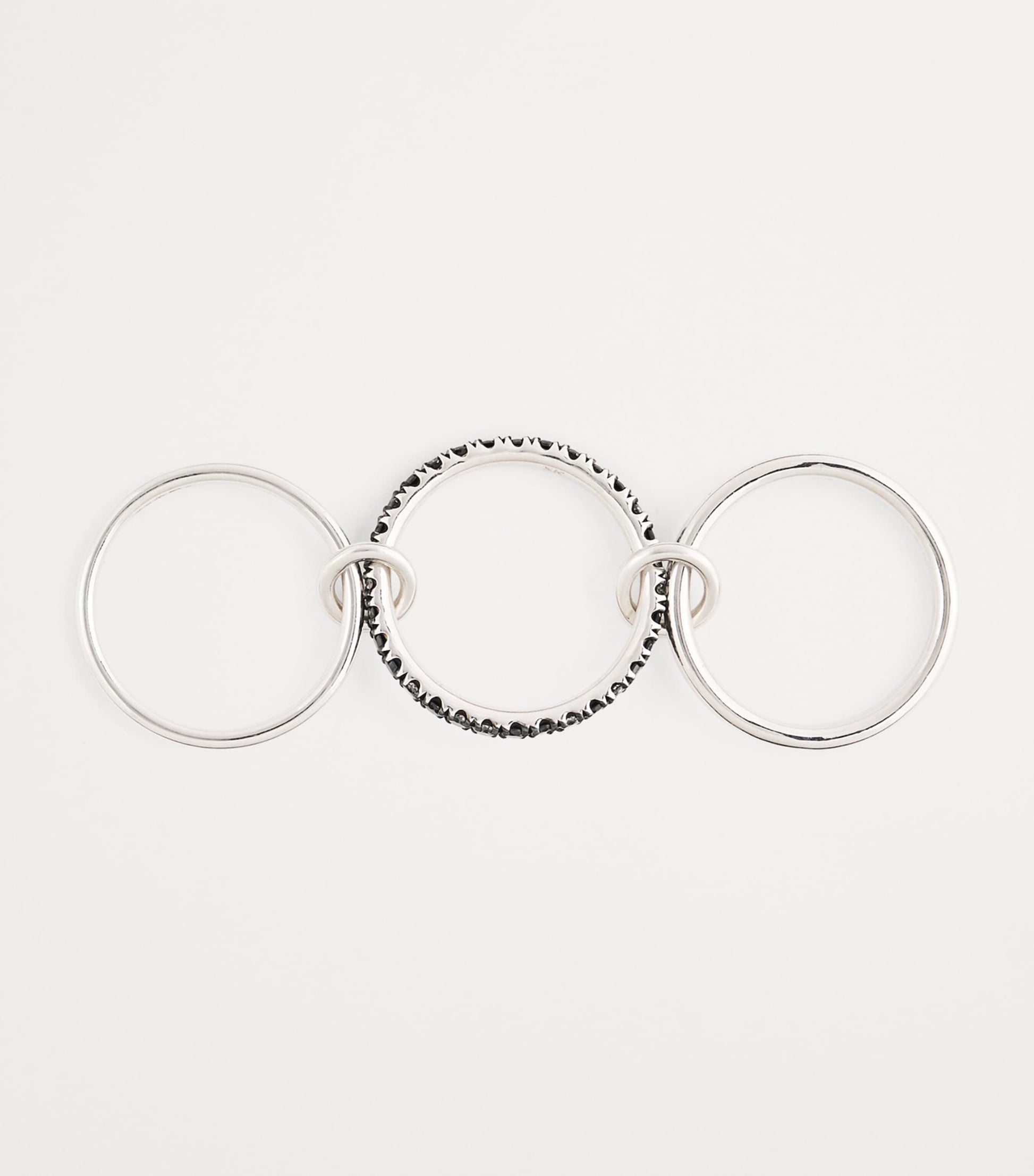 Sterling Silver and Diamond Ring