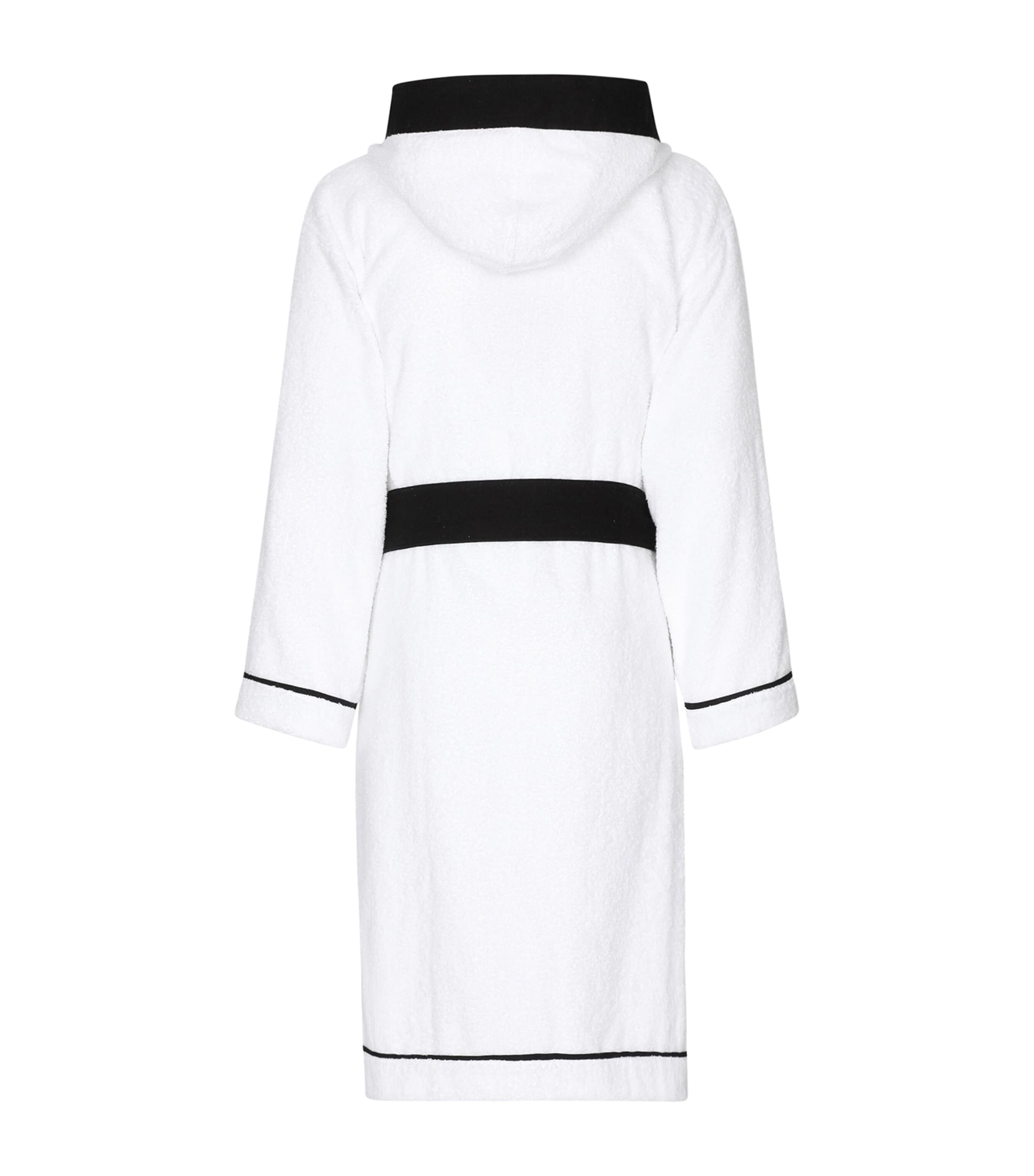 Dolce & Gabbana Casa Terry Cotton DG Logo Robe