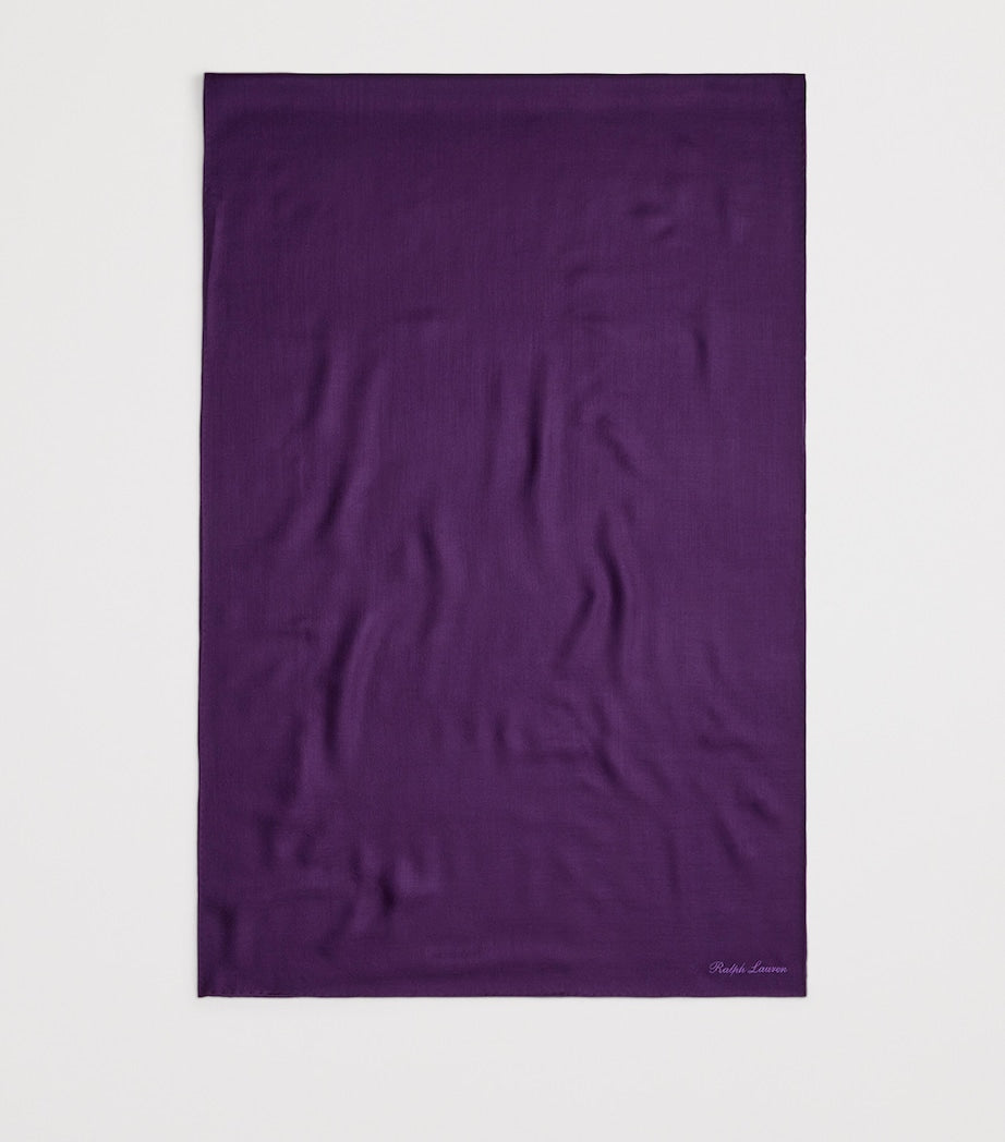 Ralph Lauren Collection Purple Cashmere Scarf
