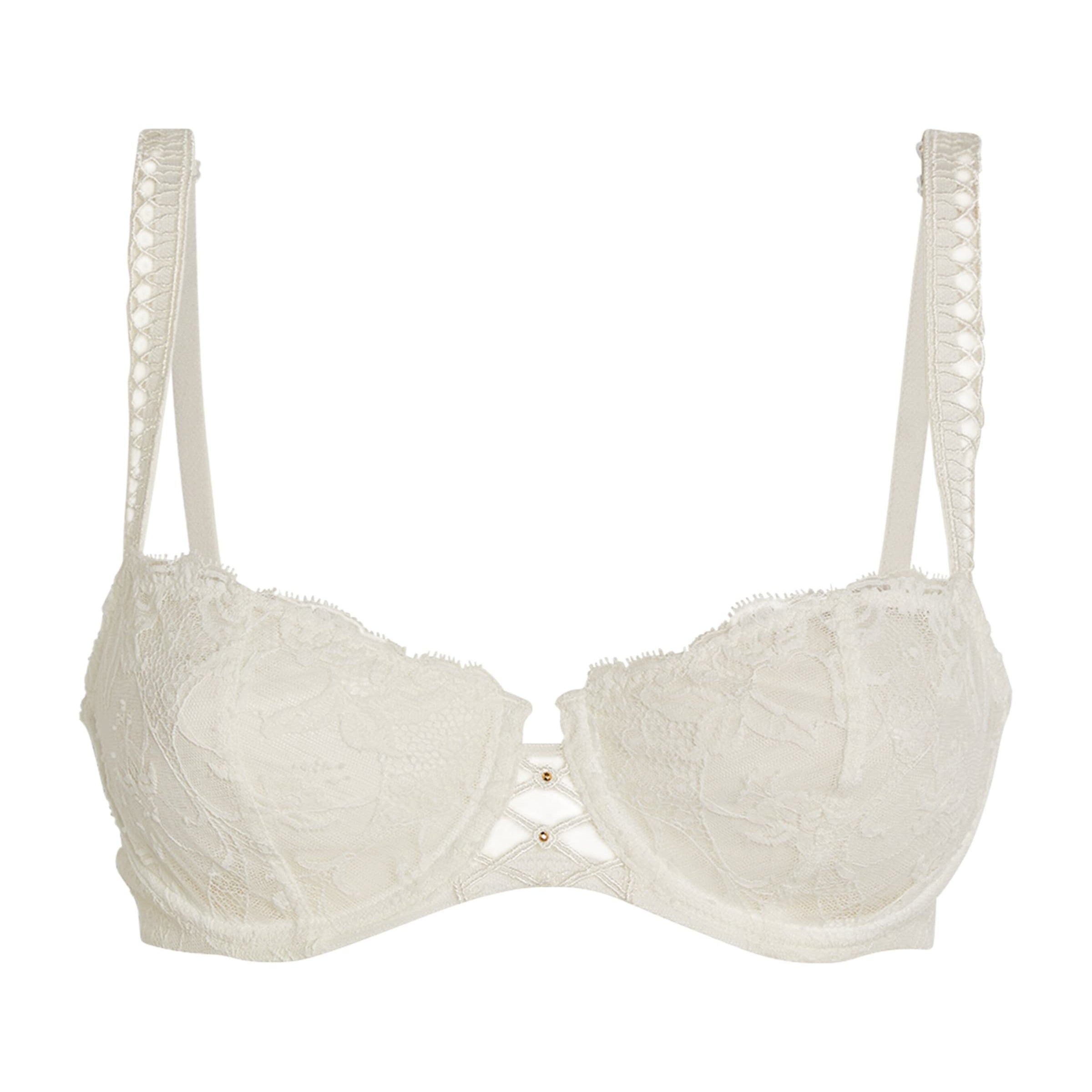 White Kiss of Love Half-Cup Bra