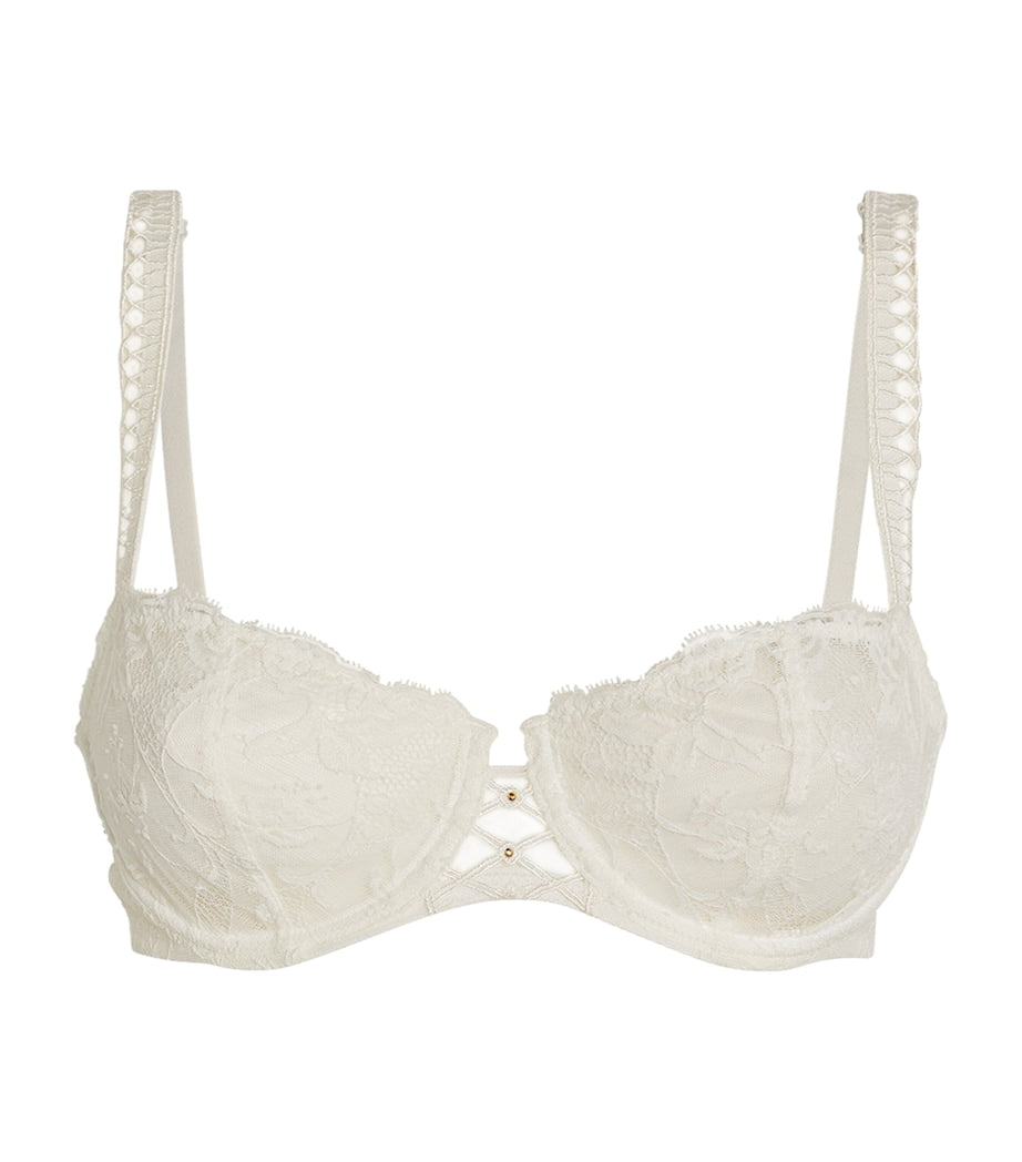 White Kiss of Love Half-Cup Bra