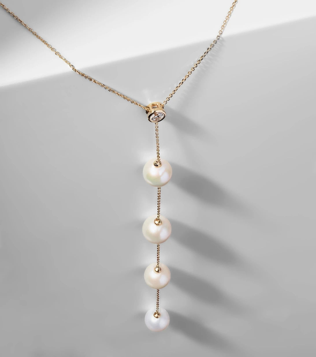 Mateo - 14kt gold necklace with diamonds and pearls
