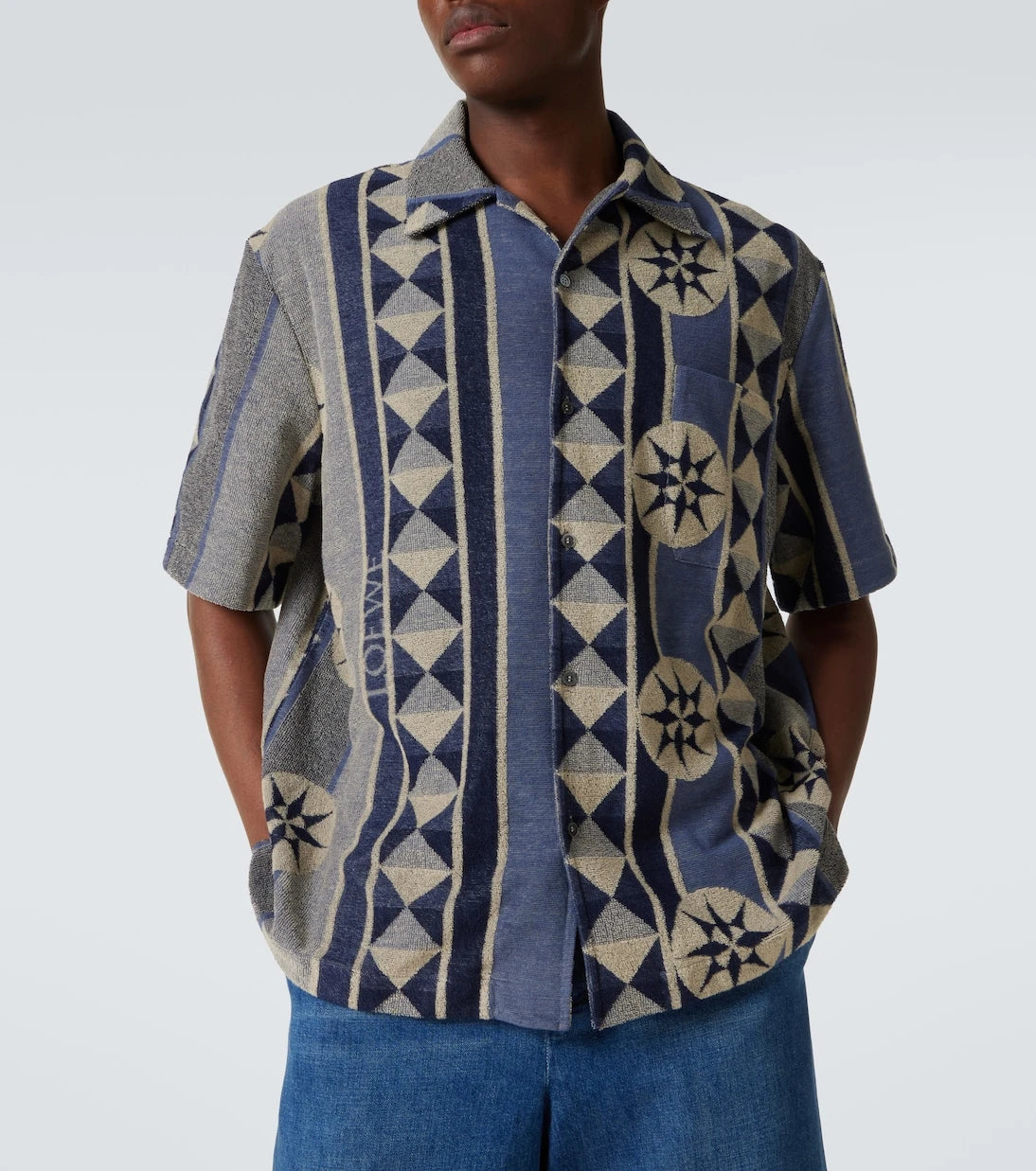 Loewe - Jacquard terry bowling shirt