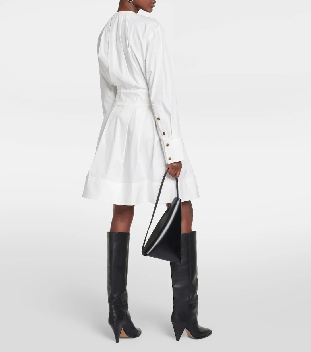 Proenza Schouler - فستان قصير من قطن البوبلين Eileen