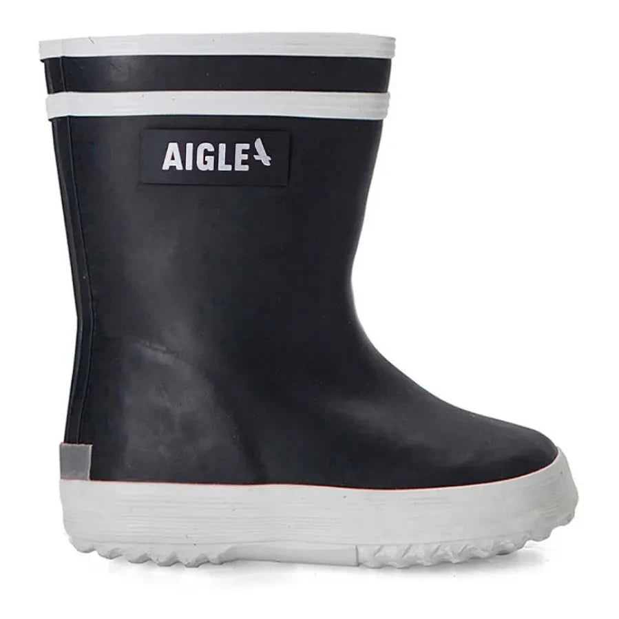 Aigle - Baby Flac Lined Rain Boots | Navy blue