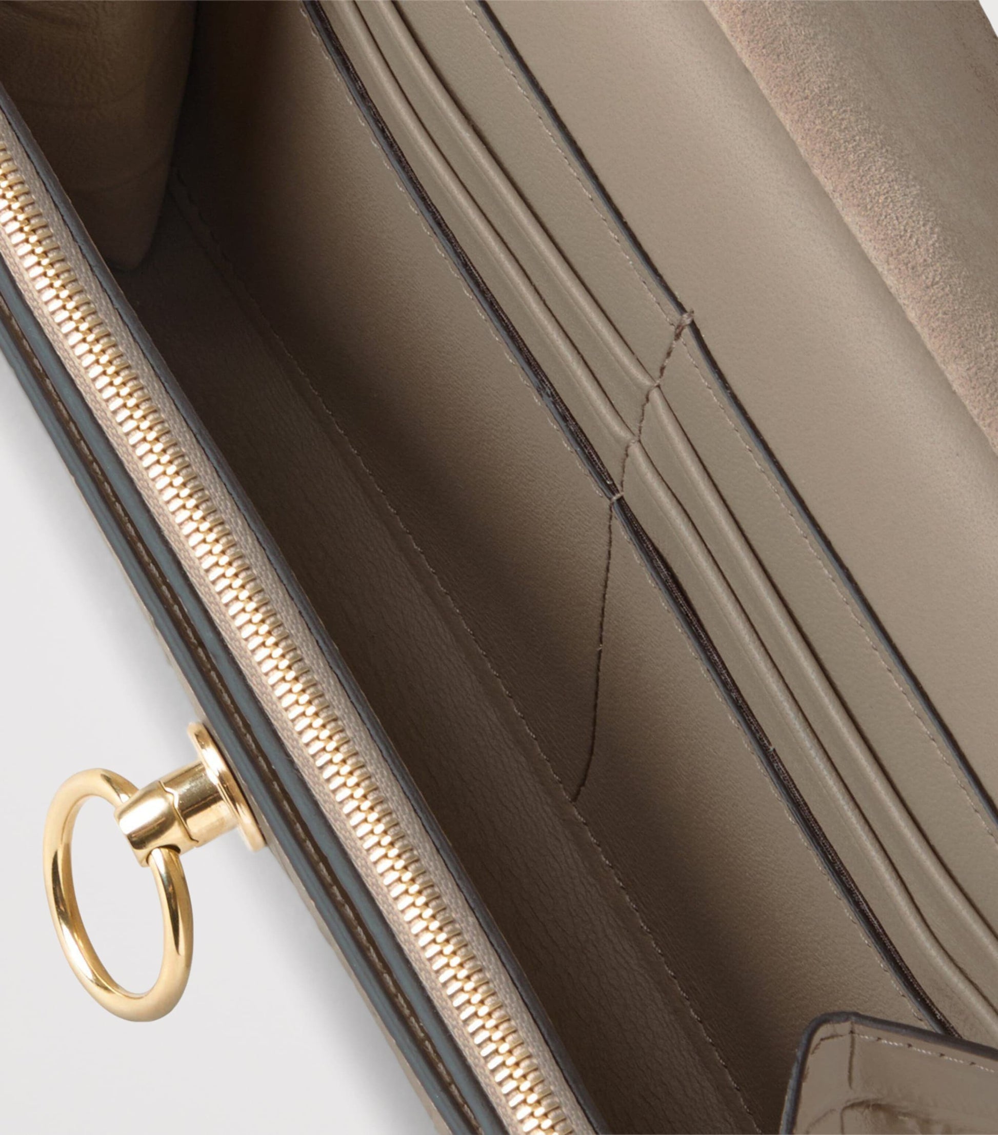 Mulberry Neutral Small Leather Amberly Clutch Bag