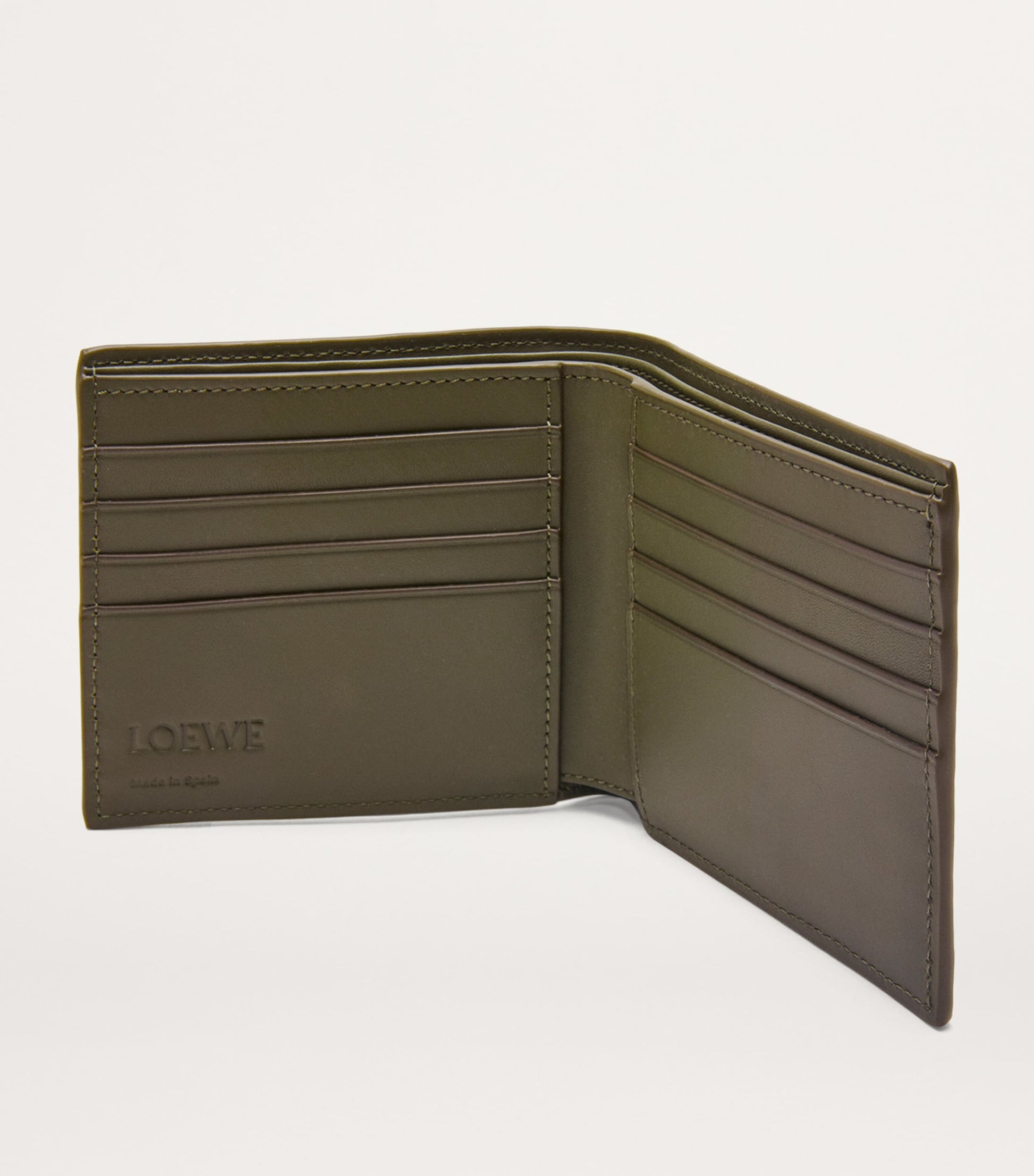 Textured Leather Bifold Wallet