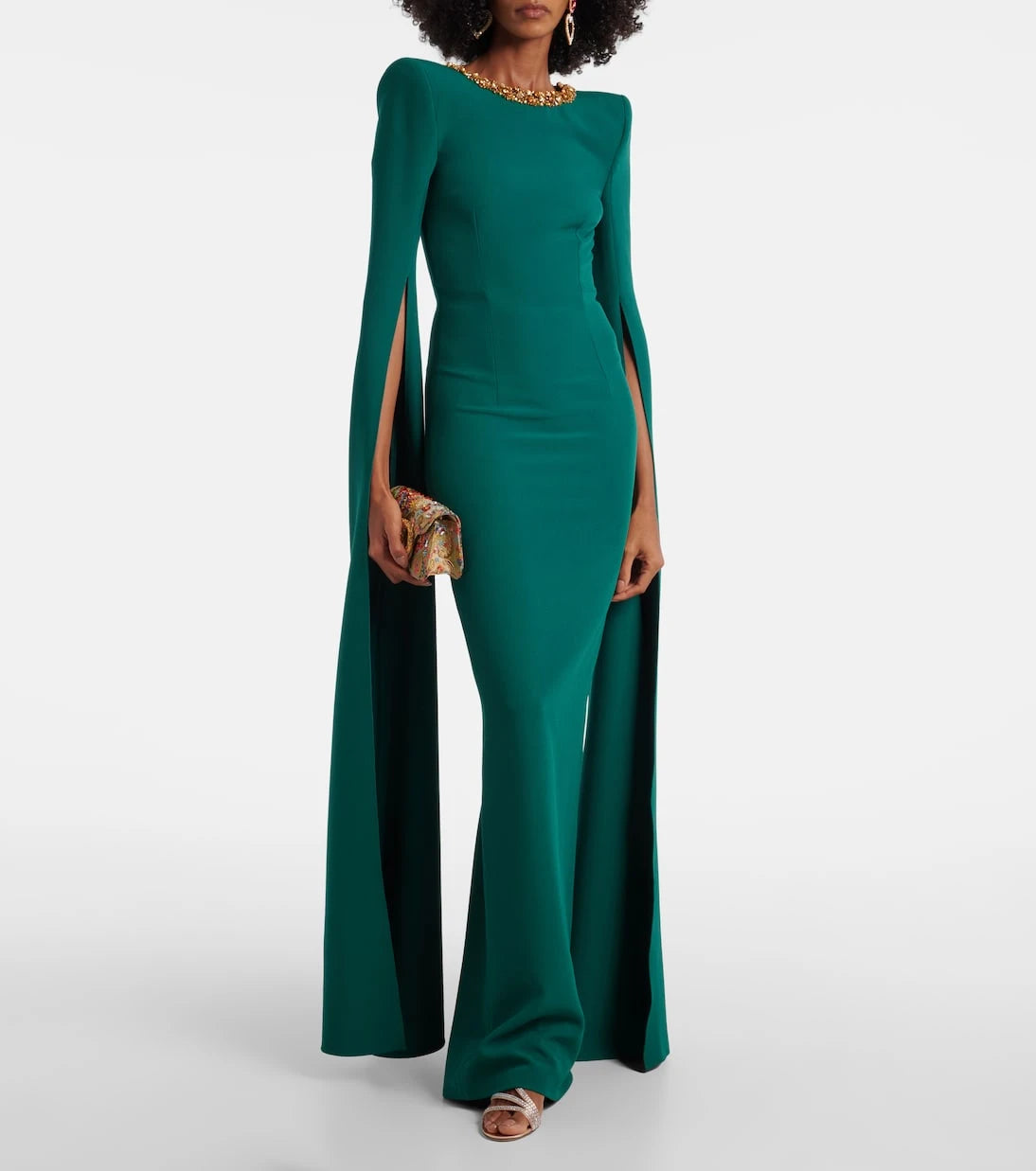 Safiyaa - Embellished crêpe gown