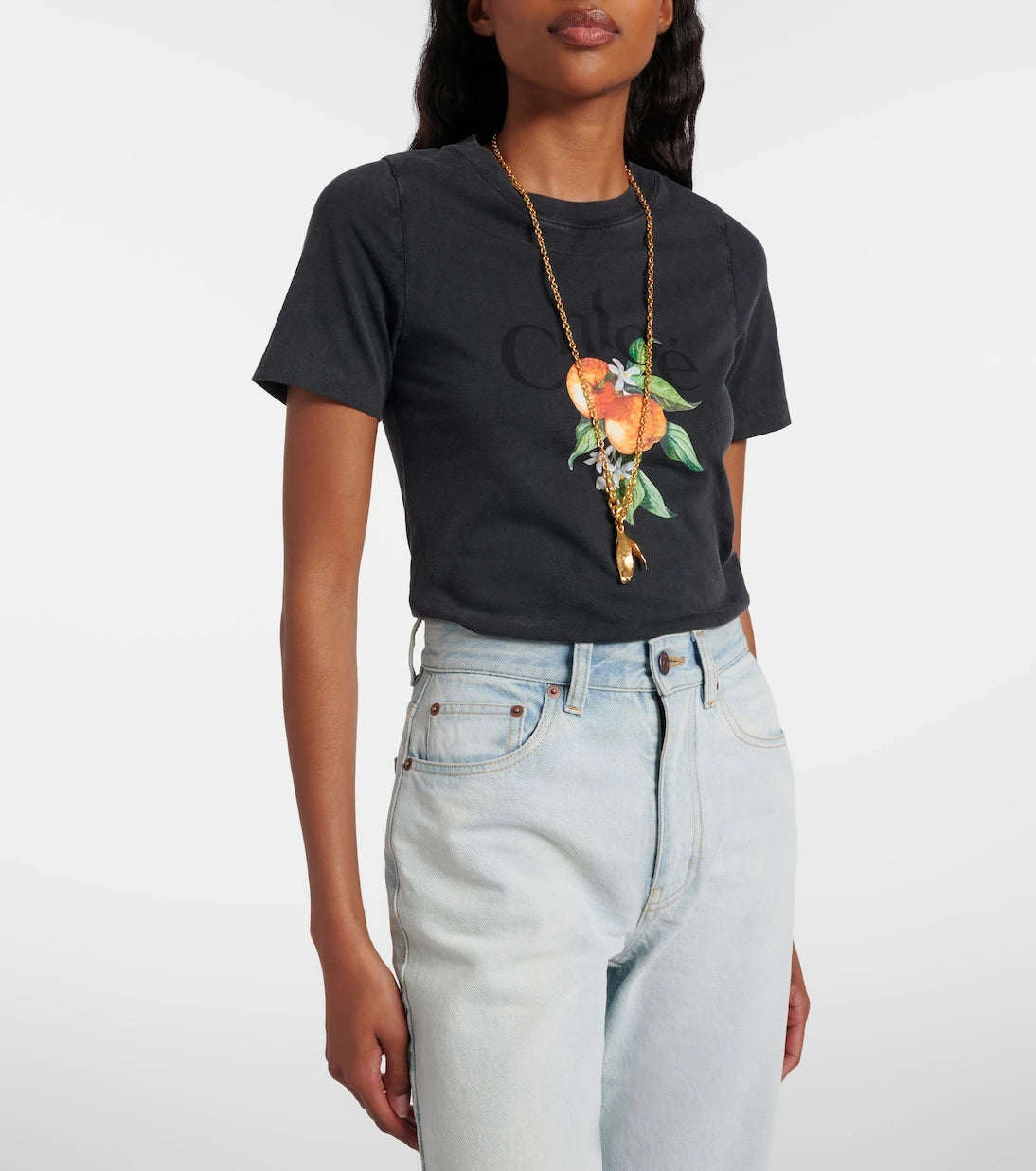 Chloé - Printed cotton T-shirt