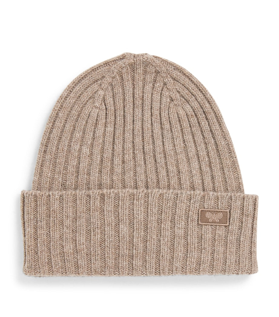 Weekend Max Mara Brown Virgin Wool Butterfly Beanie