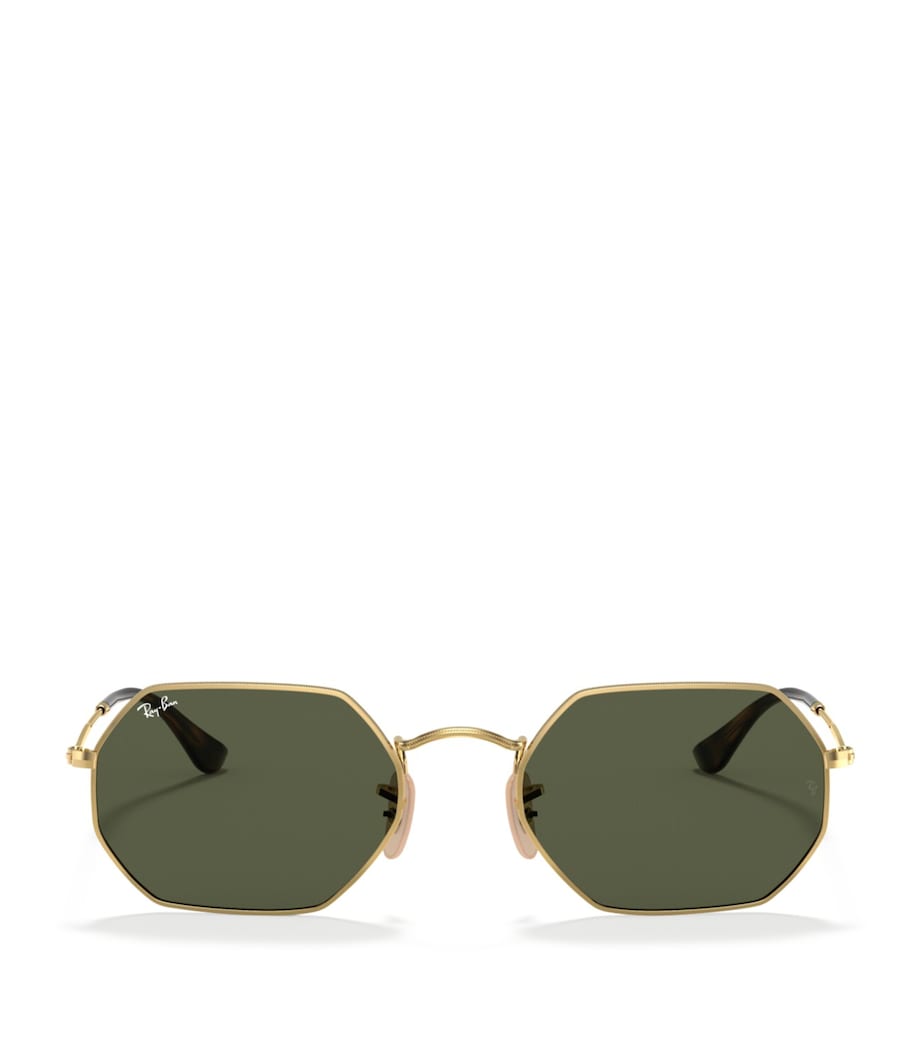 Ray-Ban Gold RB3556N Octagonal Classic Sunglasses