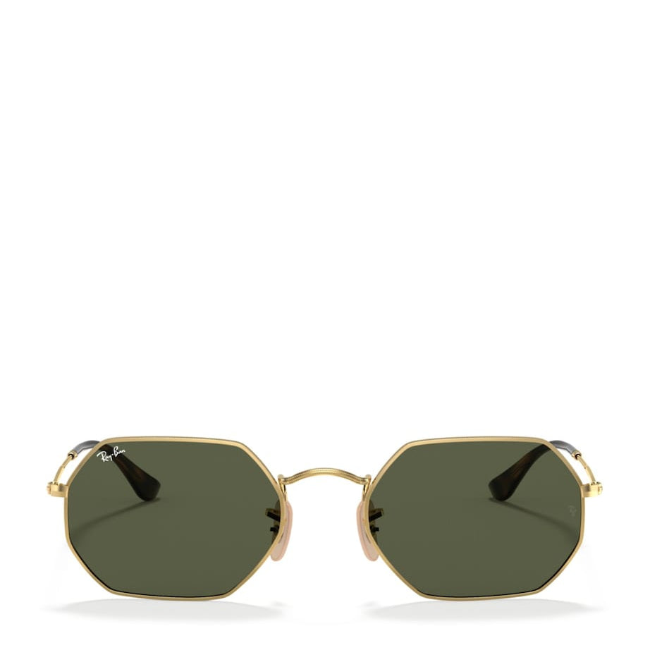 Ray-Ban Gold RB3556N Octagonal Classic Sunglasses