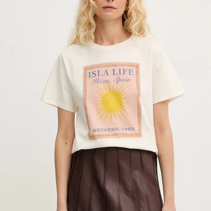 Памучна тениска Weekend Max Mara PANTERA