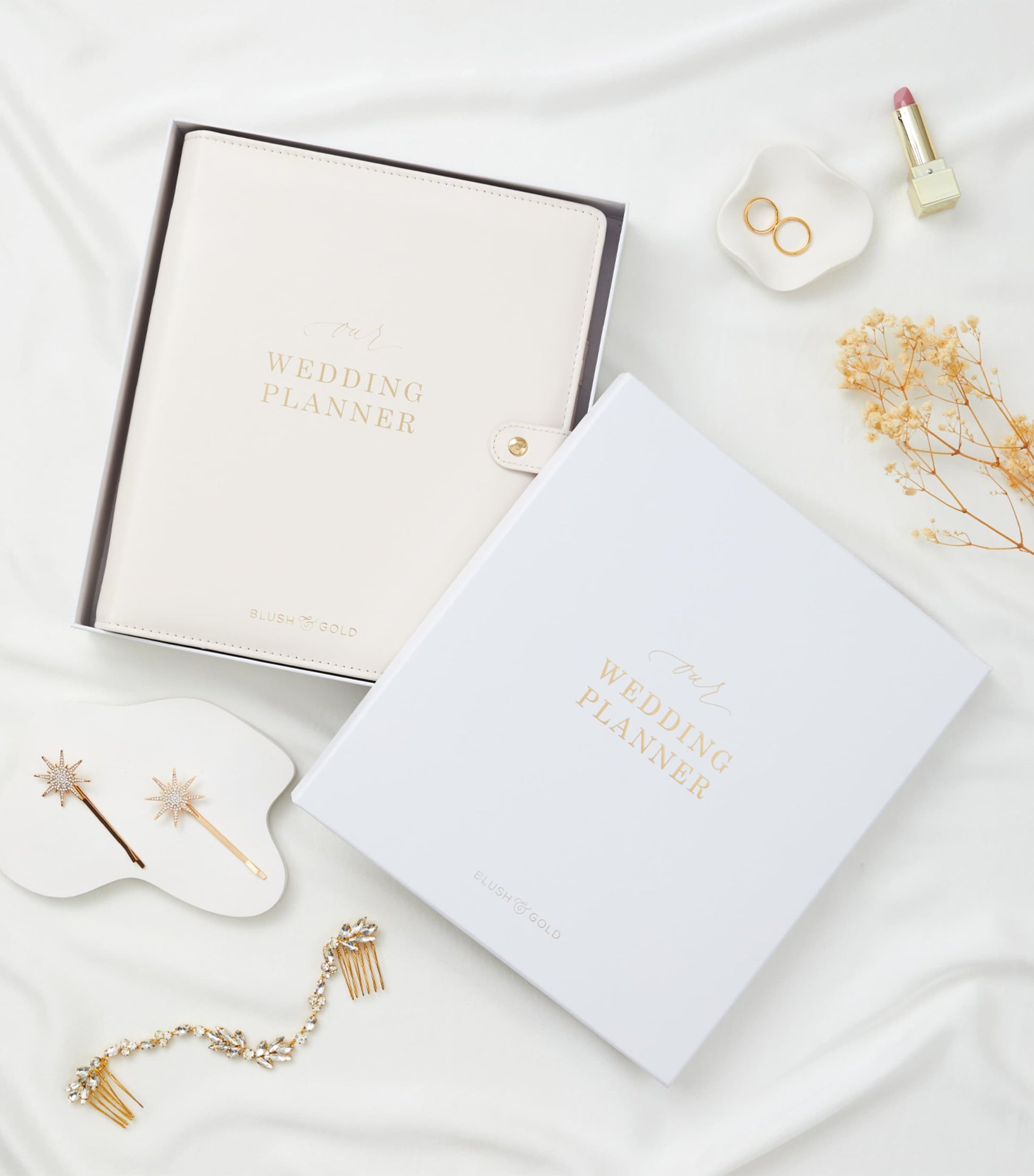 Blush and Gold Our Wedding Planner Binder