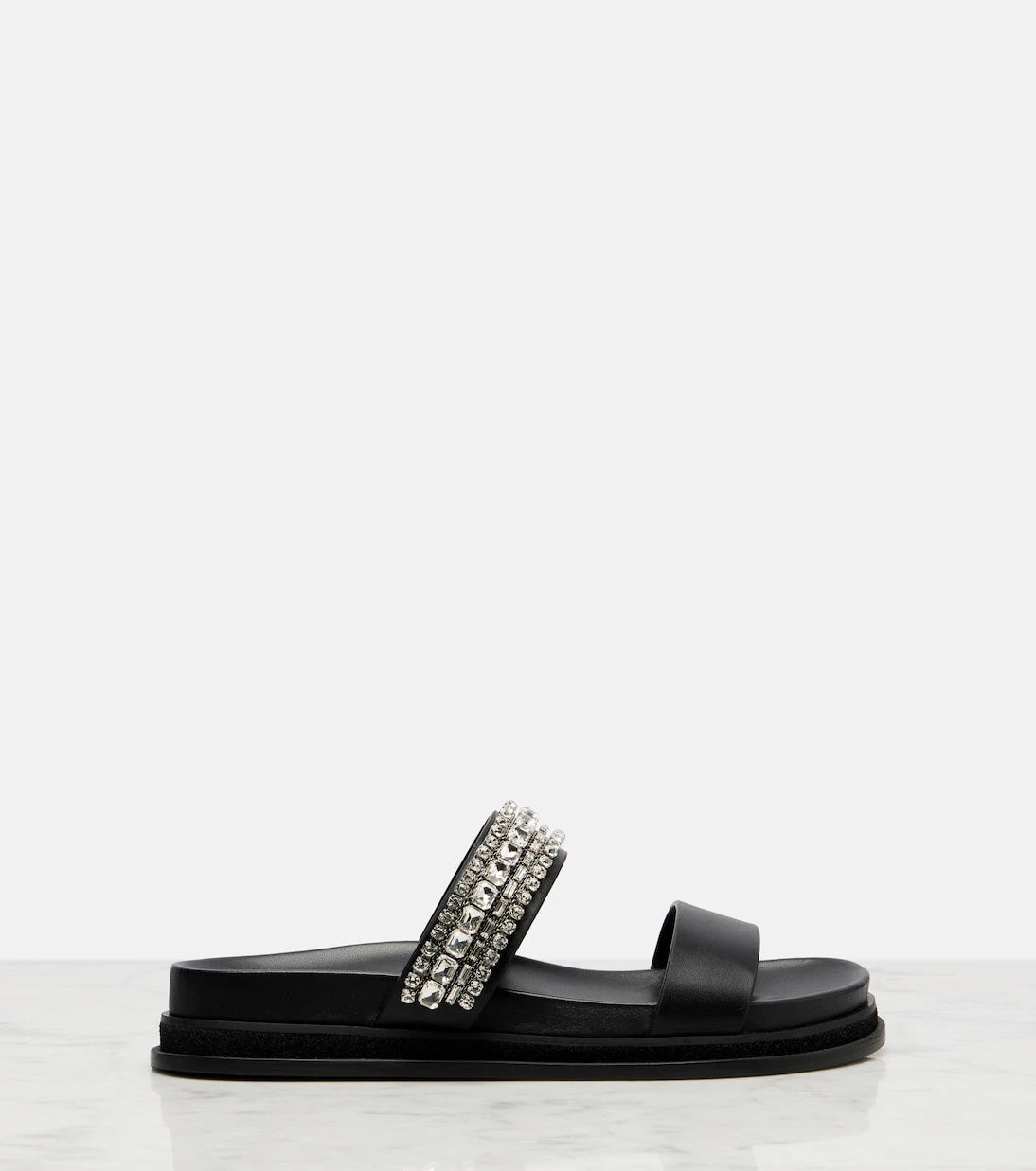 Jimmy Choo - Jadi crystal-embellished leather slides