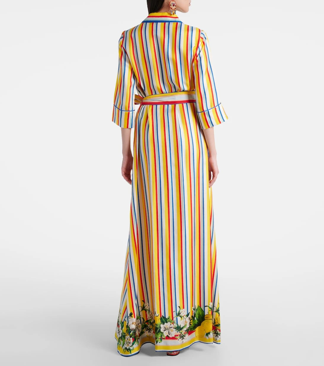 Dolce&Gabbana - Striped silk shirt dress