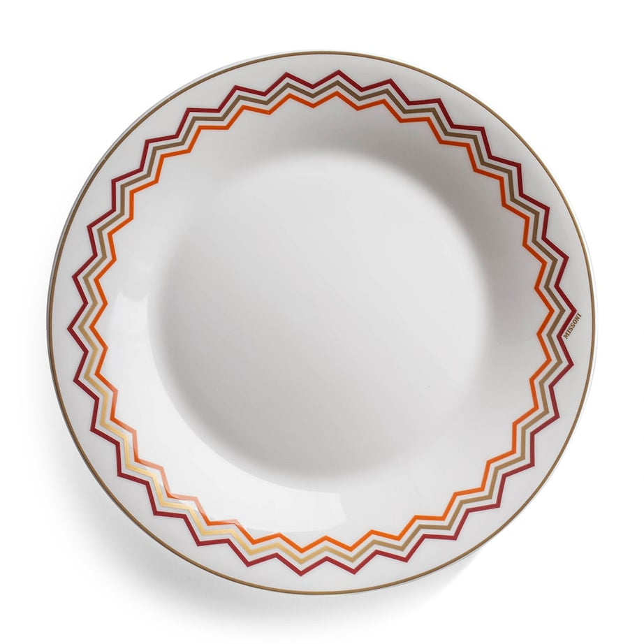 Missoni Home Porcelain Zigzag Soup Plate (22cm)