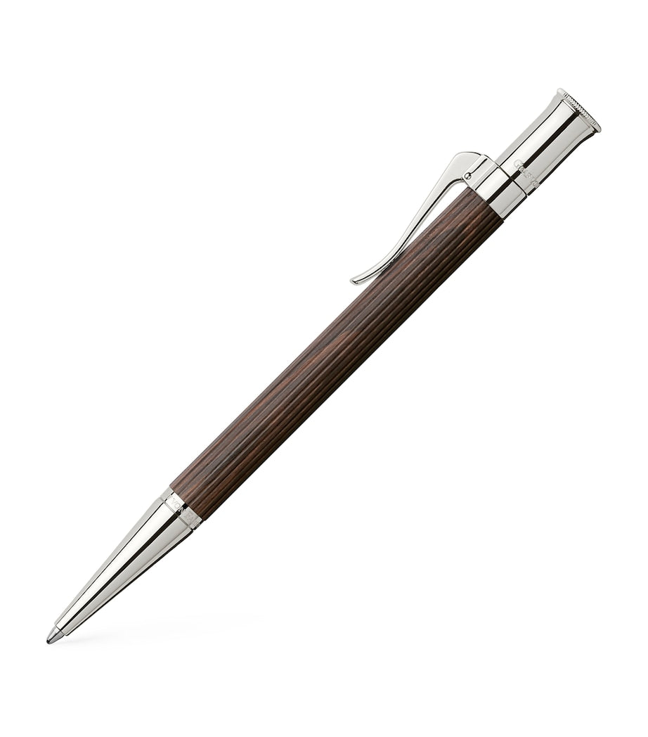 Graf von Faber-Castell Wood and Platinum-Plated Classic Propelling Ballpoint Pen