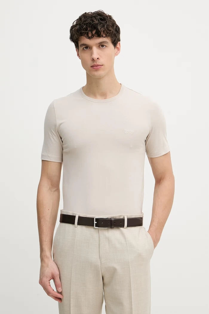 BOSS тениска мъжка от памук TShirtRN 3P Classic 3 броя