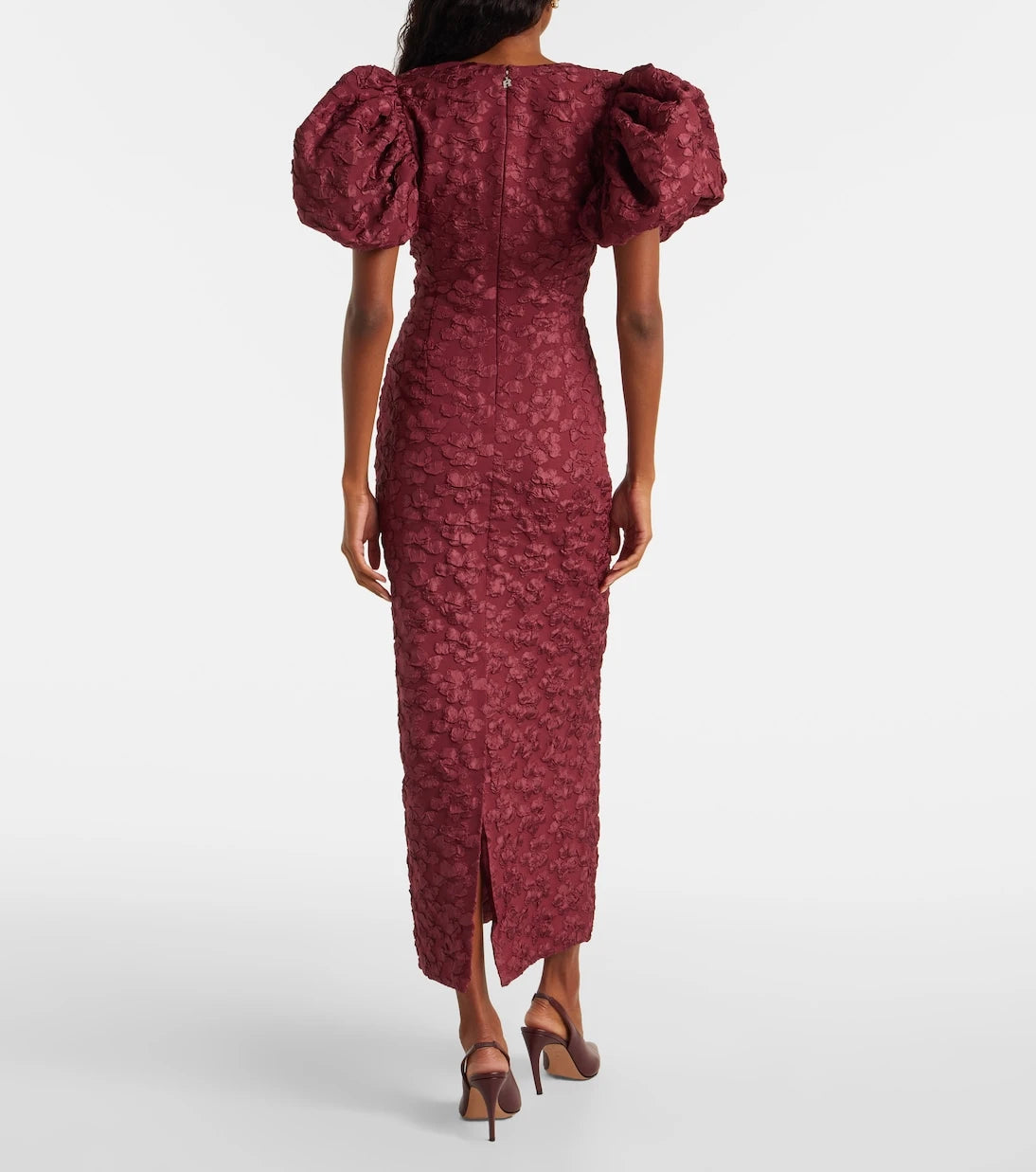 Rotate - Lori jacquard midi dress
