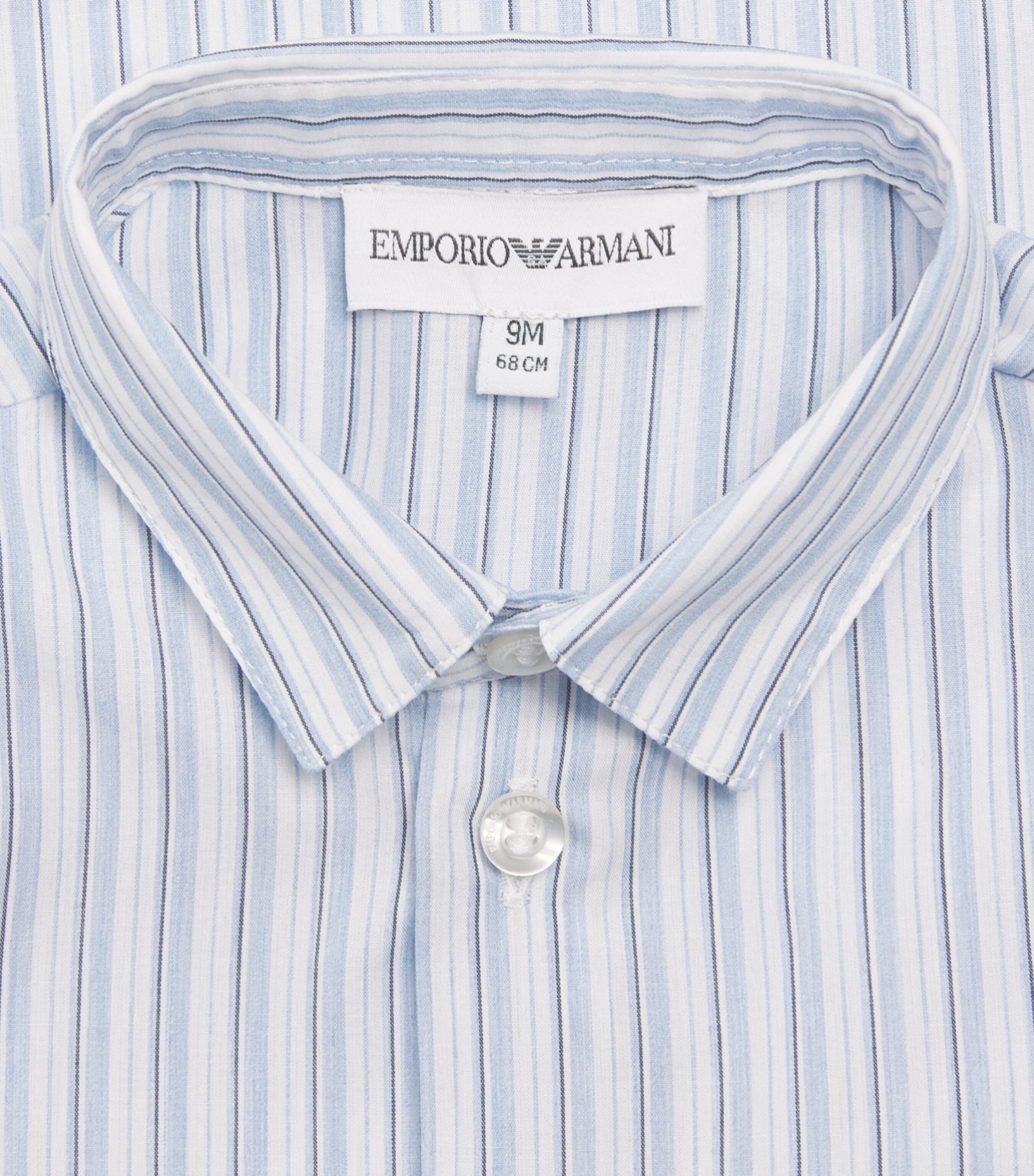 Emporio Armani Kids Cotton Stripe Shirt (6-36 Months)