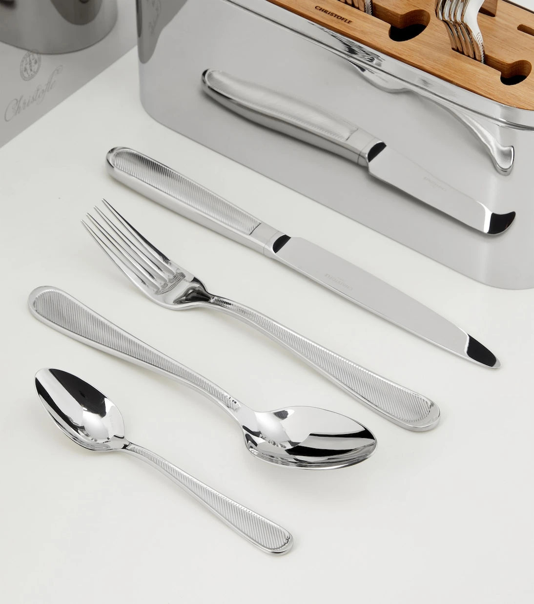 Christofle - Concorde stainless steel 24-piece cutlery set