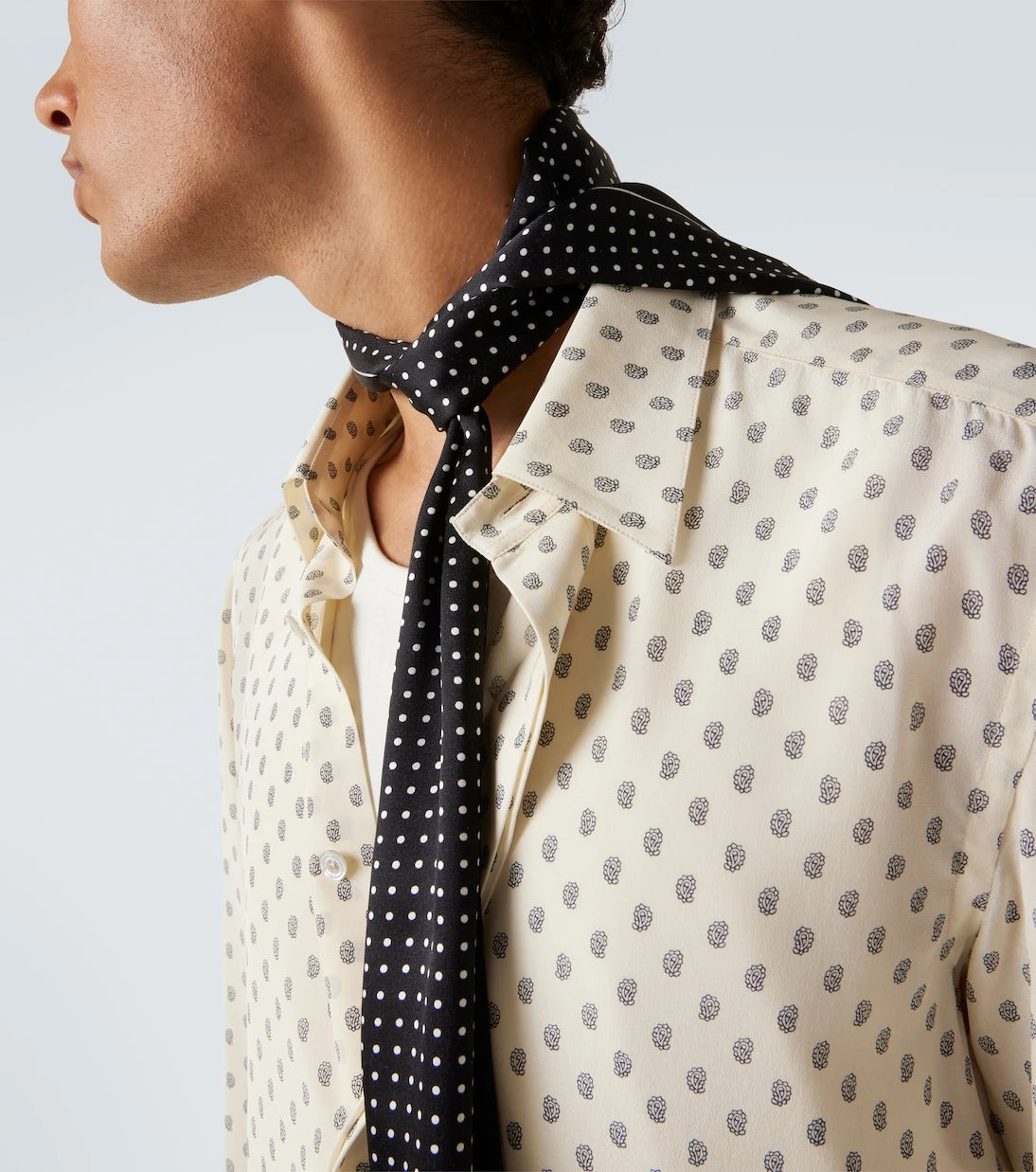 Tom Ford - Polka-dot silk twill scarf