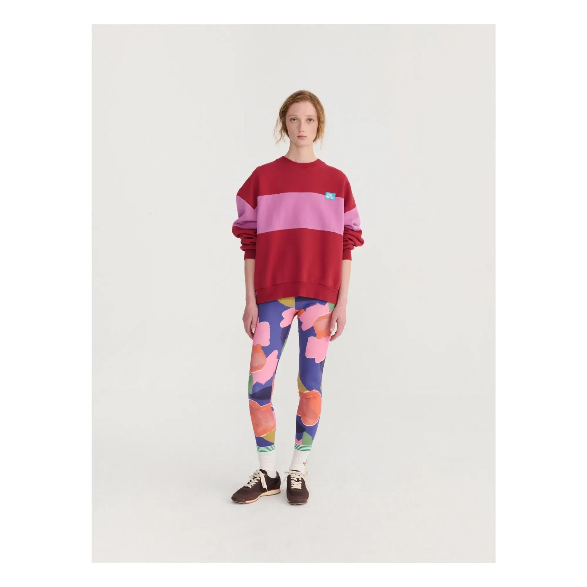 Bobo Choses - Color Block organic cotton sweatshirt | Red