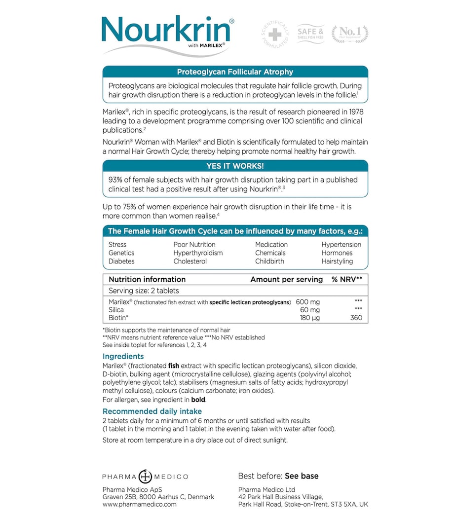 Nourkrin Woman Hair Growth Set (180 Tablets)