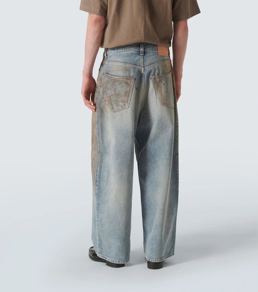 Acne Studios - Distressed wide-leg jeans