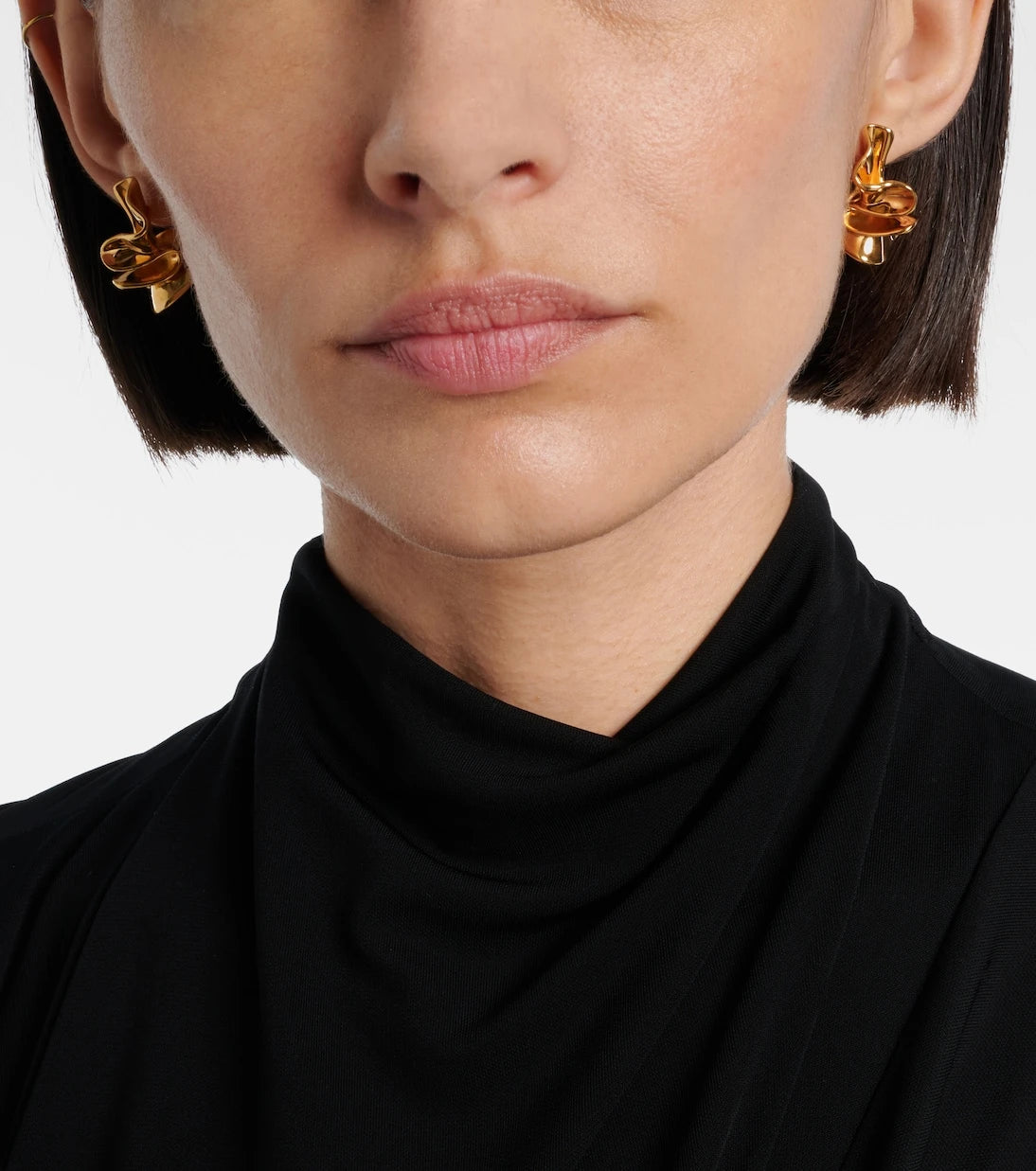 Bottega Veneta - Anemone Small gold-plated earrings