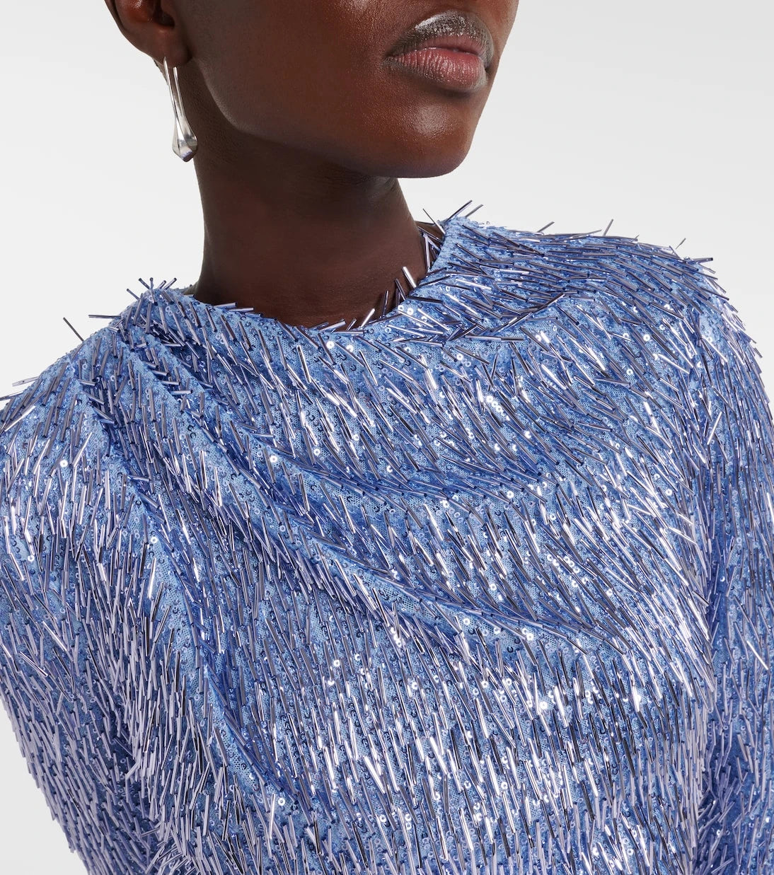 Erdem - Draped embellished gown