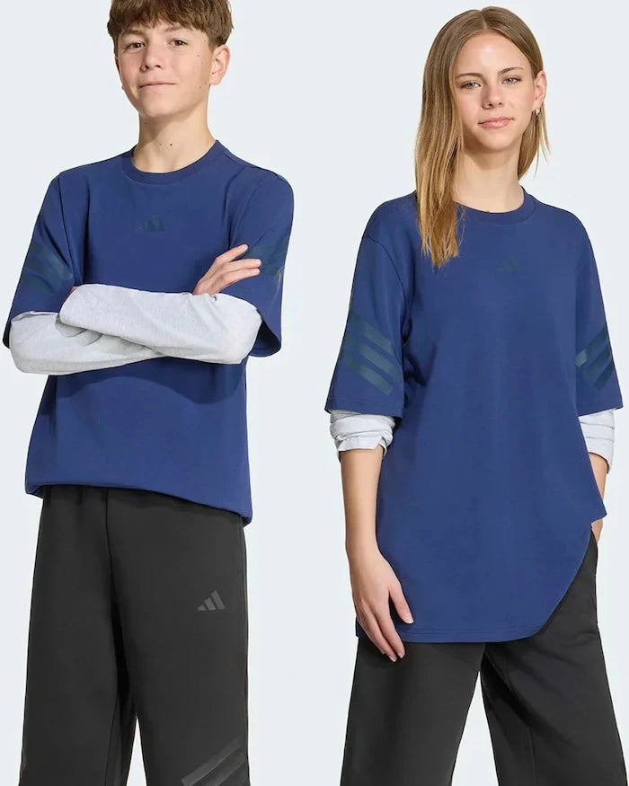 Adidas блуза с дълги ръкави за деца от памук с еластан