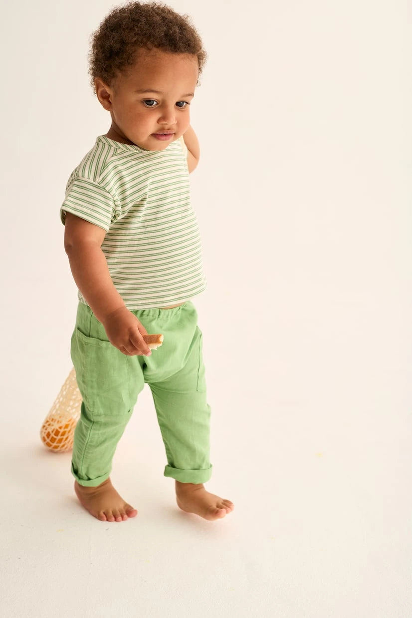 Cozmo - Baby Evan linen and cotton pants