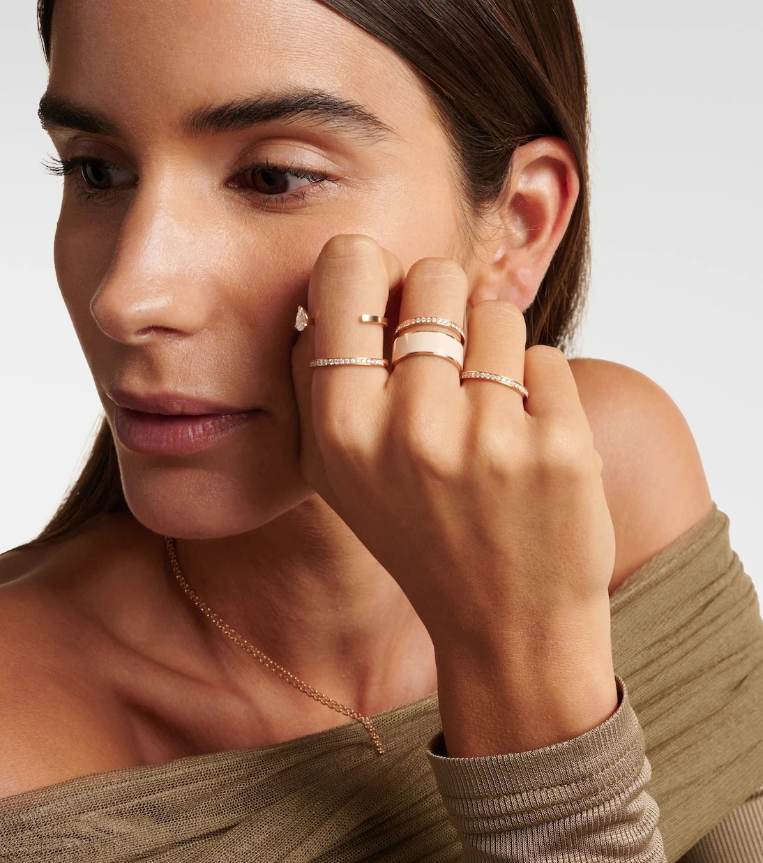 Repossi - Berbere XS 18kt rose gold ring with diamonds