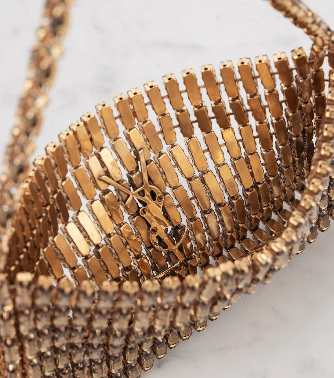Saint Laurent - Evening Mini embroidered shoulder bag