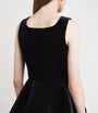 Maje Black Velvet Mini Dress