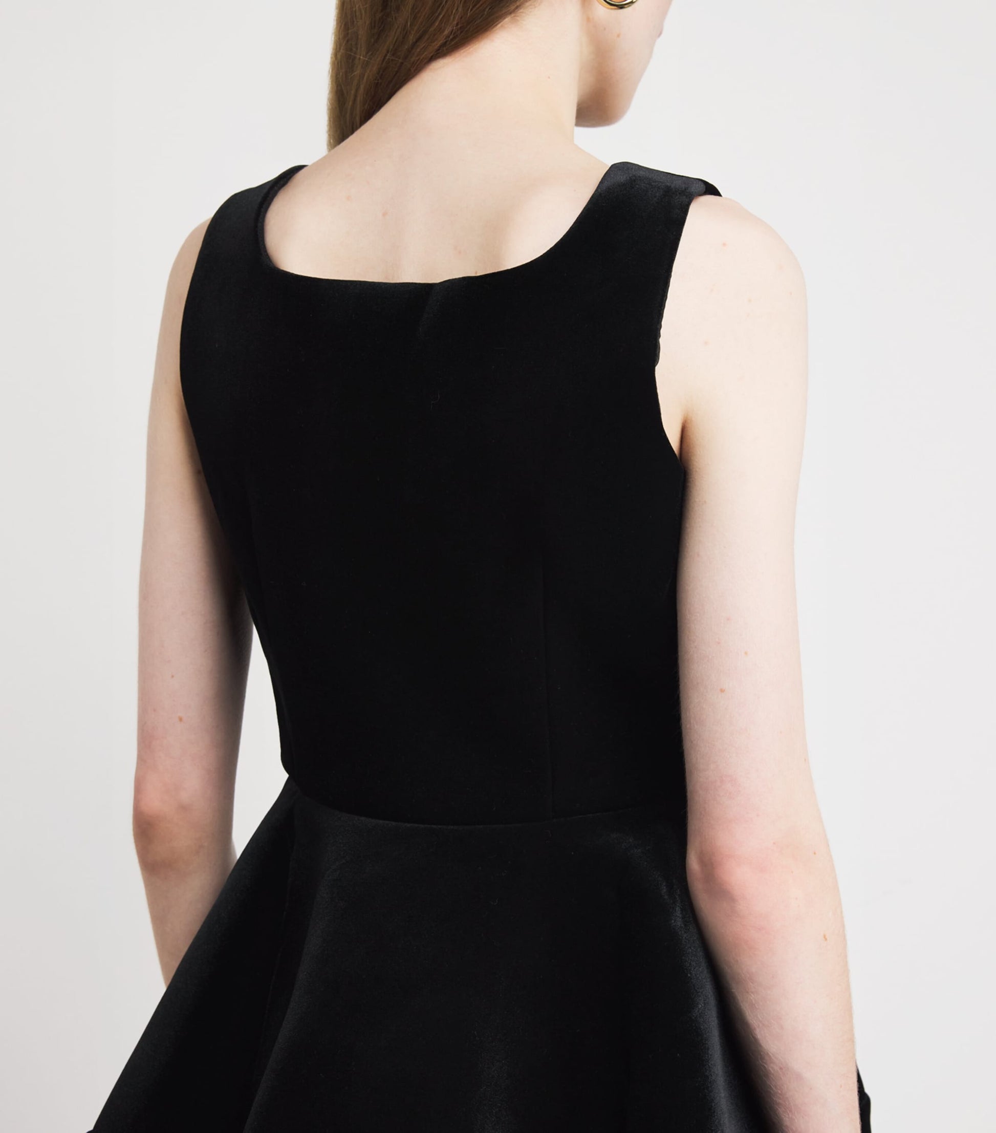 Maje Black Velvet Mini Dress