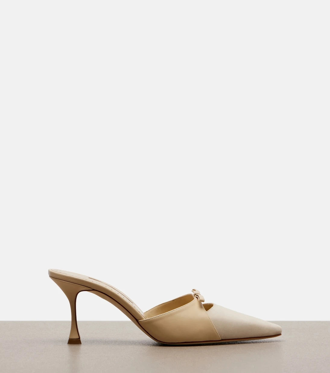 Manolo Blahnik - Tapidpla leather and suede mules