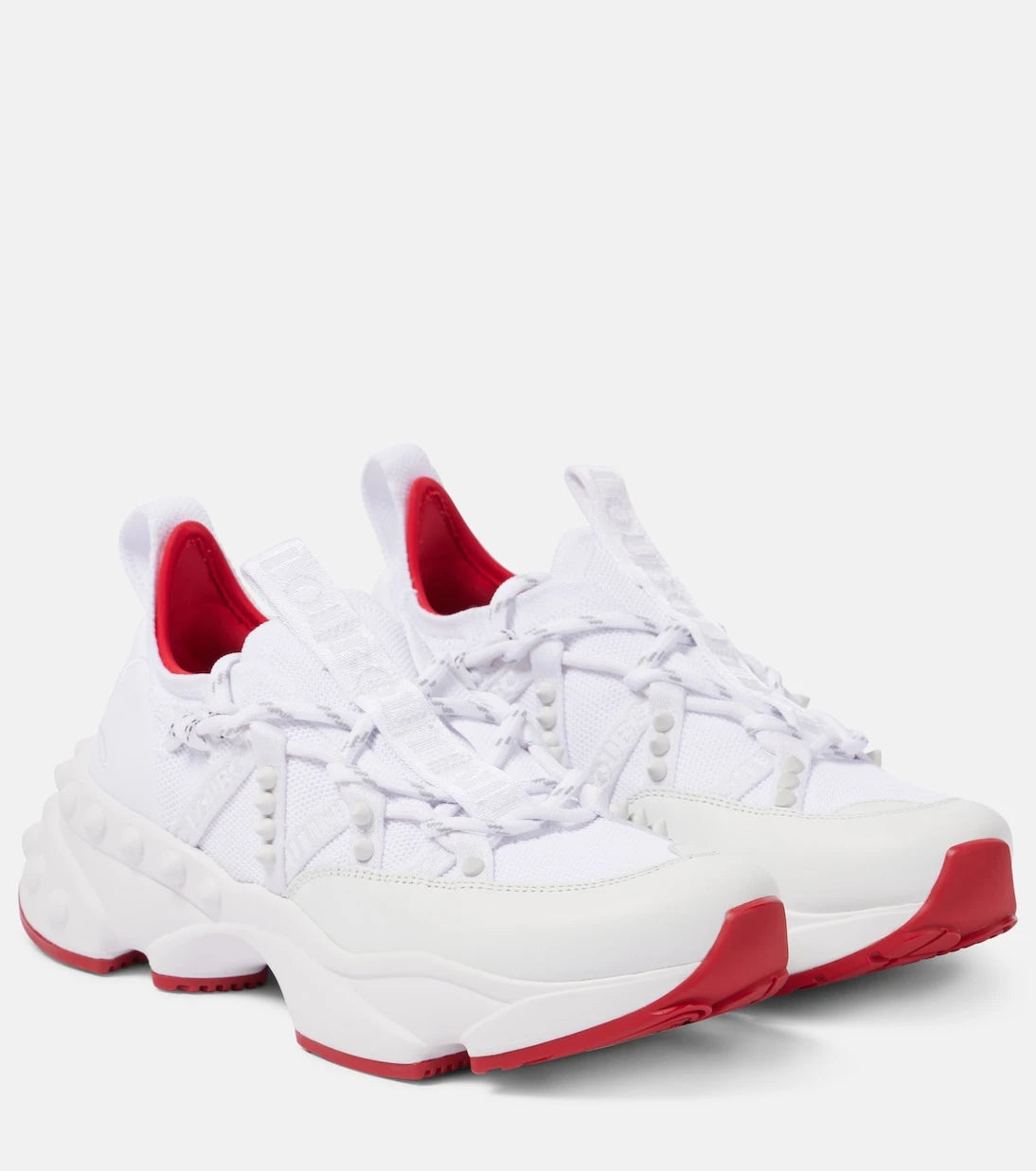 Christian Louboutin - حذاء رياضي Trailnrun مزين بالجلد