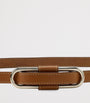 Ralph Lauren Collection Gold Leather Oval-Buckle Belt