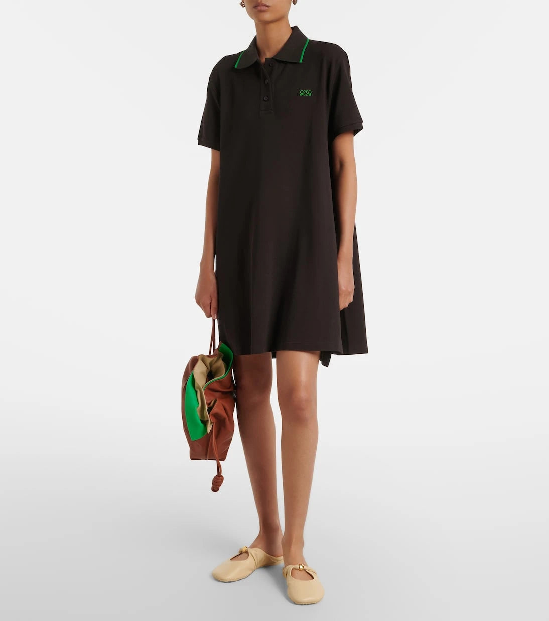 Loewe - Pebble Soft leather mules