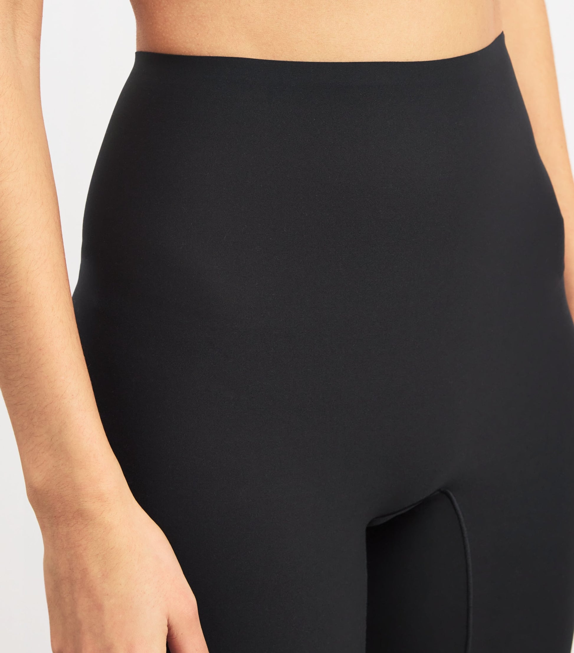 Chantelle Black SoftStretch Mid-Thigh Shorts