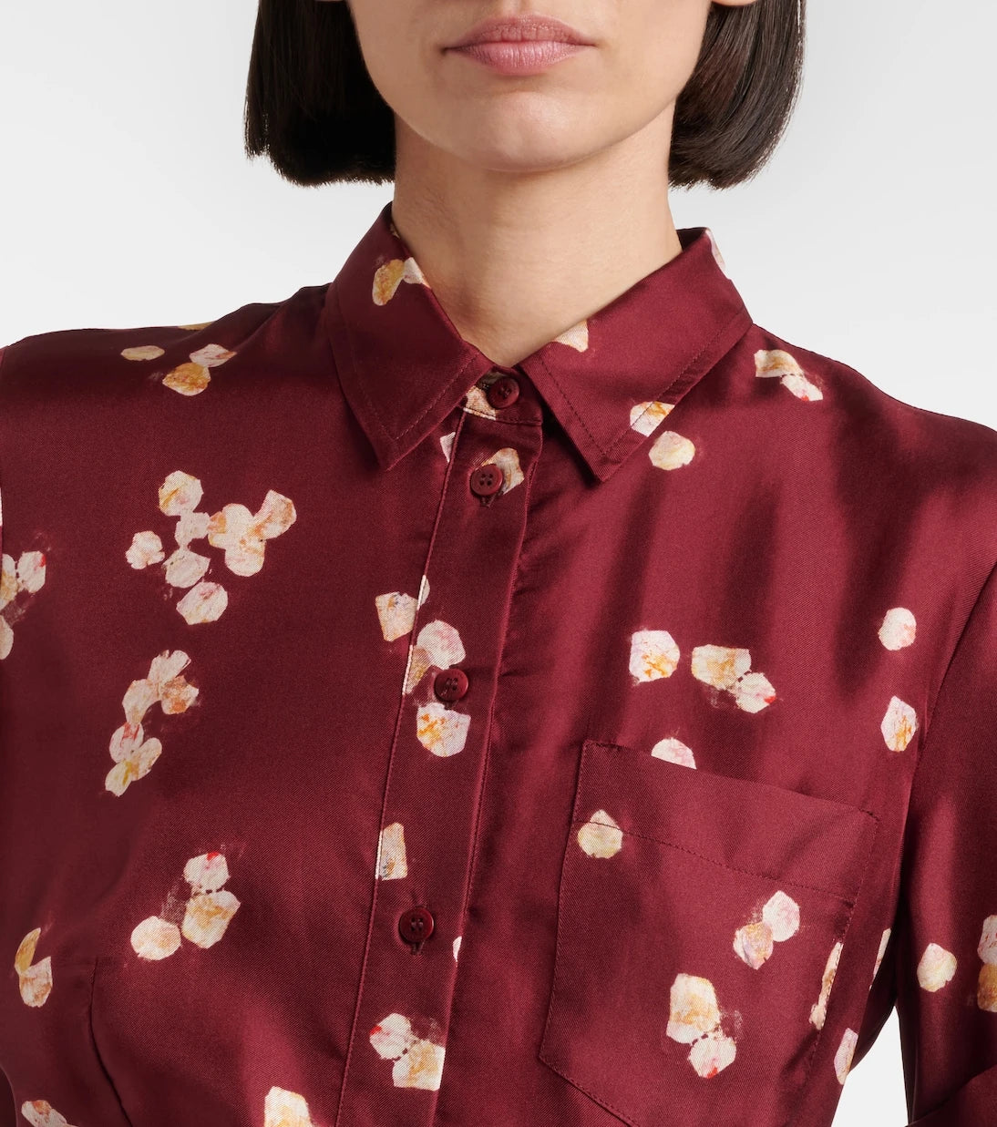 Altuzarra - Belted printed silk shirt dress