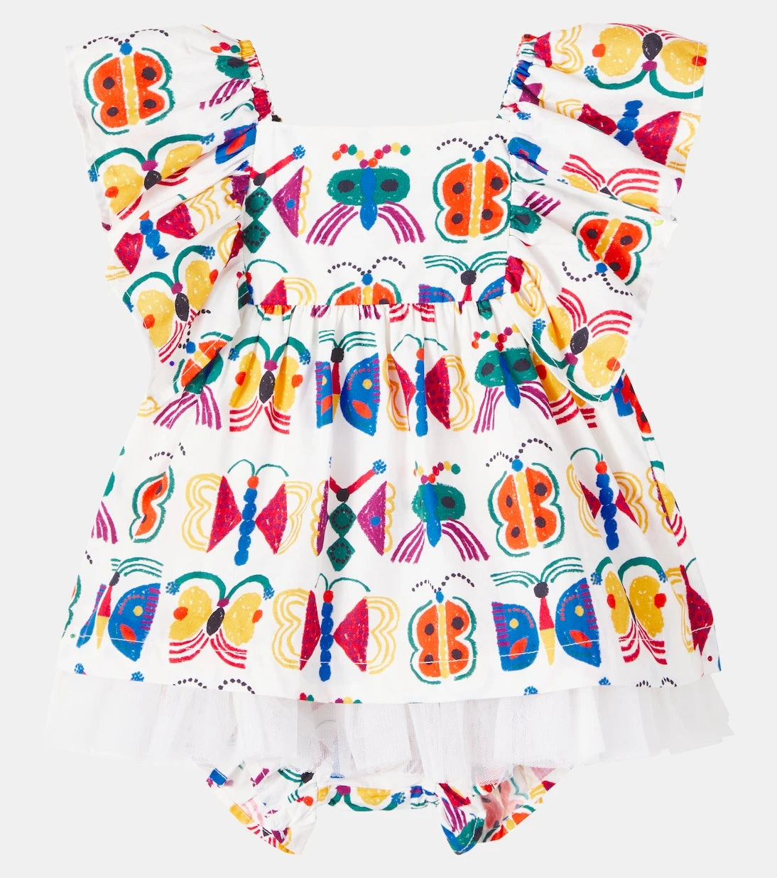 Fábula - Baby cotton dress and bloomers set