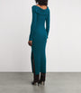 Aeron Blue Wool Hassan Maxi Dress