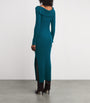 Aeron Blue Wool Hassan Maxi Dress