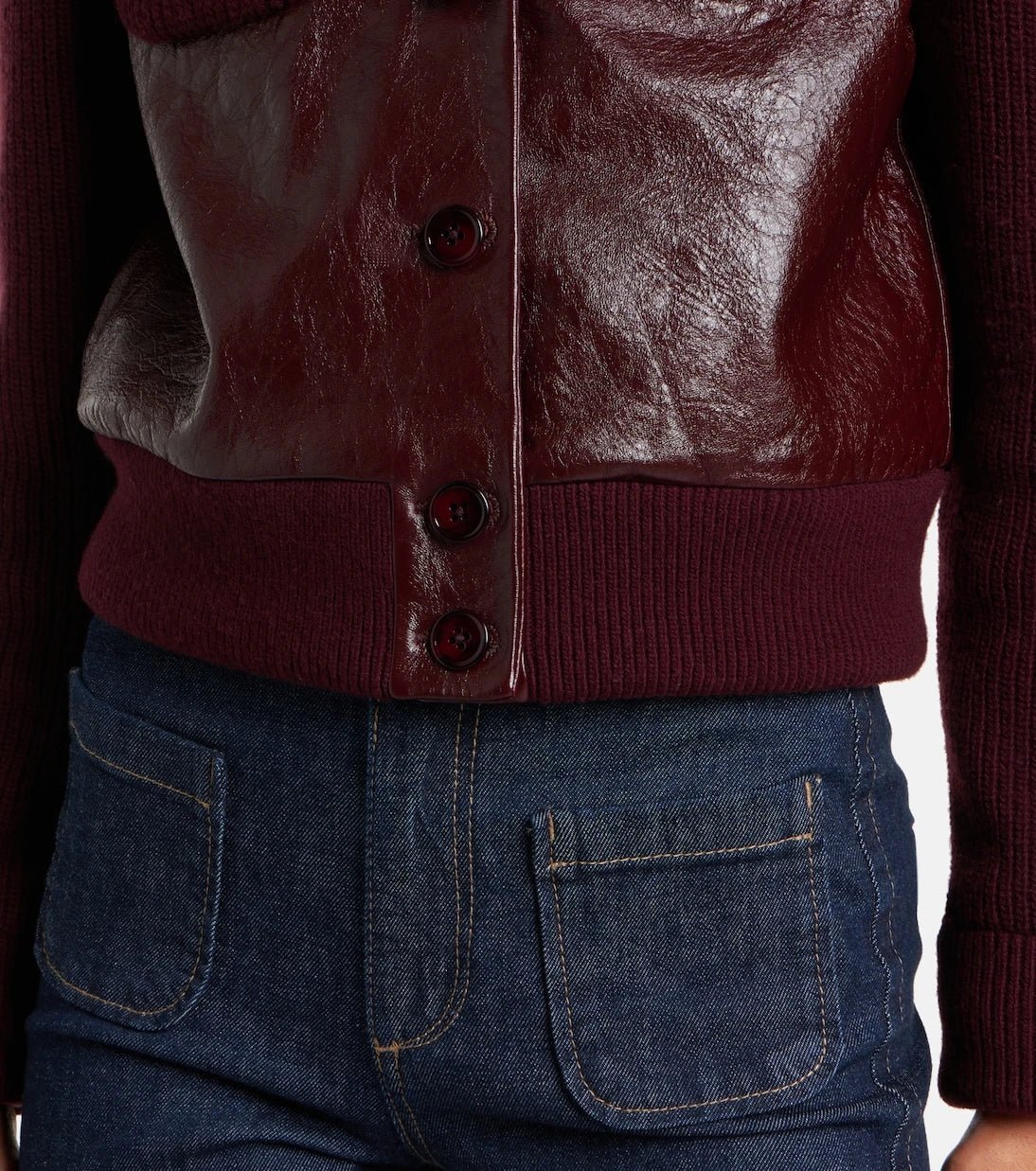 Dorothee Schumacher - It's A Match cropped leather jacket